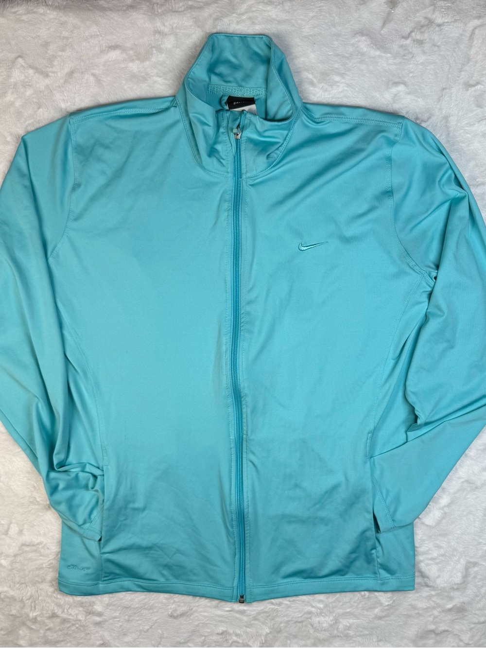 Nike Men’s Teal Blue Full-Zip Performance Jacket